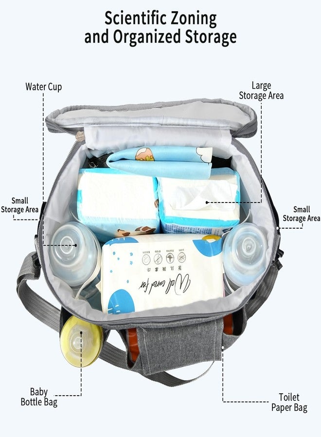 Smlper Stroller Organizer with Cup Holders, Adjustable Universal Organizer Caddy Bag - Phone Pocket & Detachable Strap for Baby Stroller and Pet Stroller (Grey) - Image 3